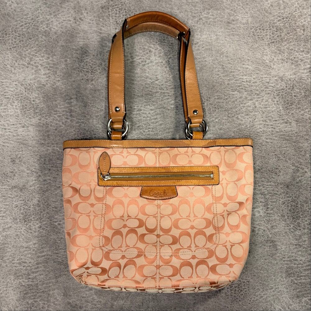 Coach Pink Penelope Signature Tote